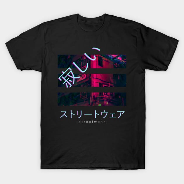 Japan Tokyo Lonely Streetwear Vaporwave Aesthetic Otaku T-Shirt by VaporwaveAestheticDreams